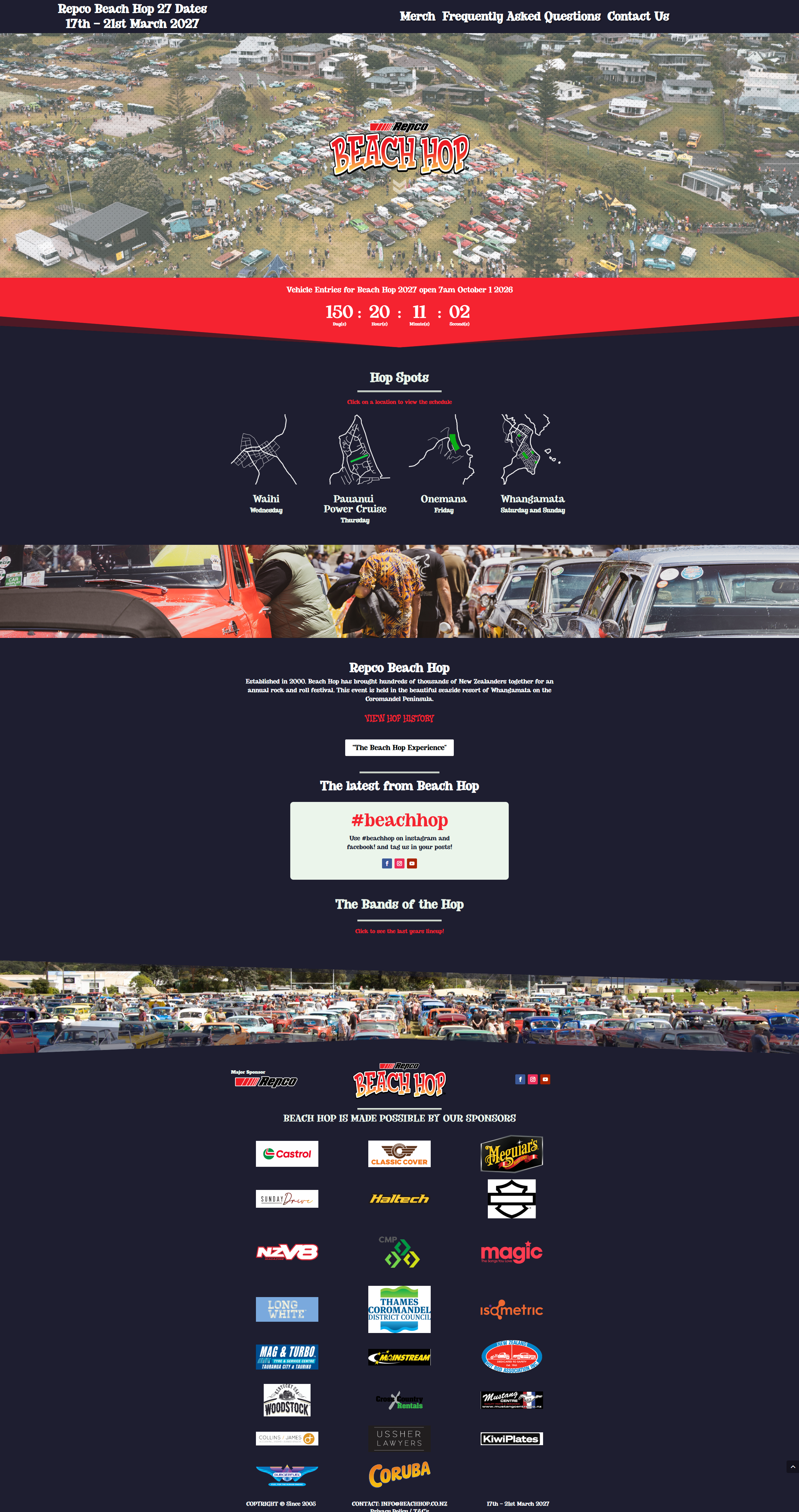 Beach Hop website