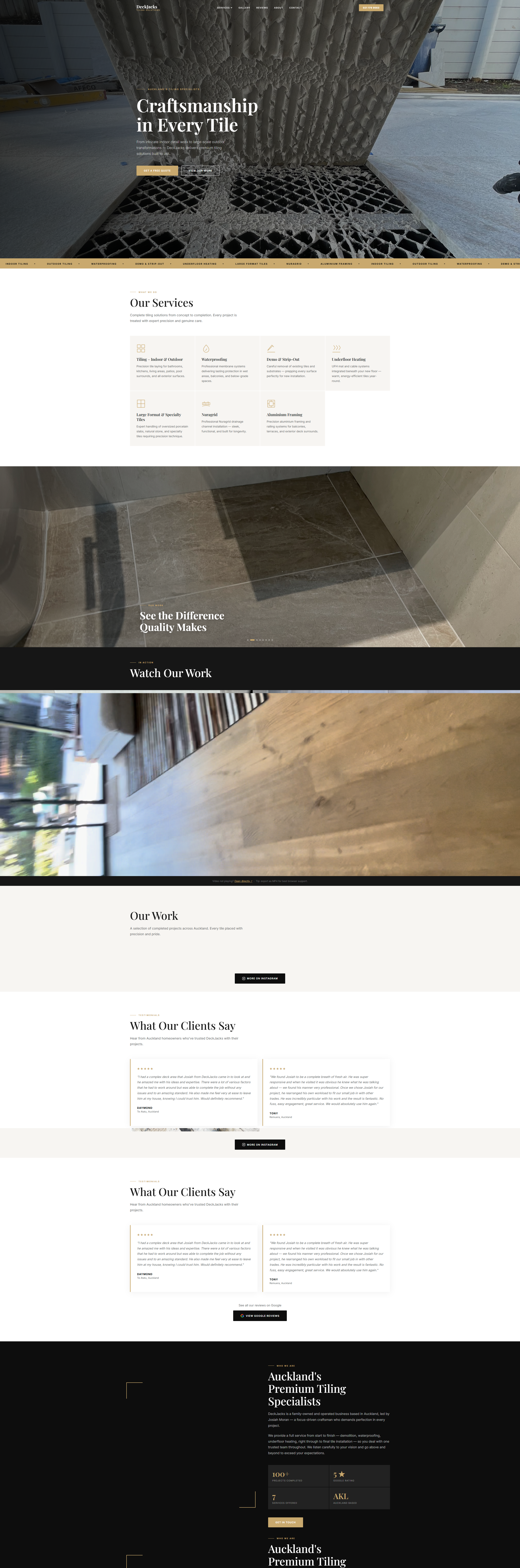 Deck Jacks website